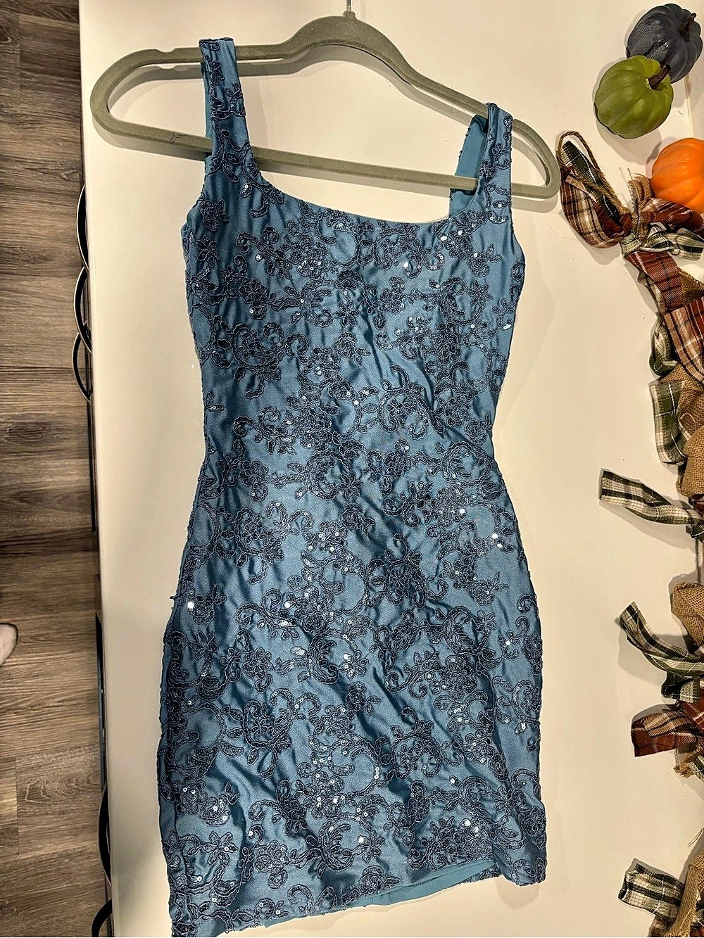 Seni & Code Floral Sequin Mini Dress Size XXS